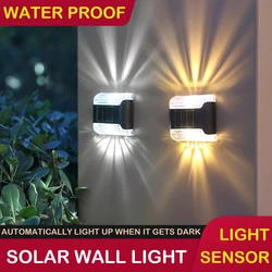 Waterproof Solar LED Outdoor Up Down Lights Wall Lamp Garden Decor Lamp For Path Yard