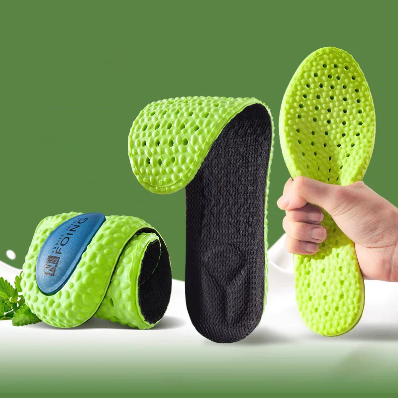 Description Picture 3 of itemLatex Memory Foam Insoles Breathable Deodorant Support Insole for Men Women Soft Massage Sports High Elasticity Shoe Pads Sole