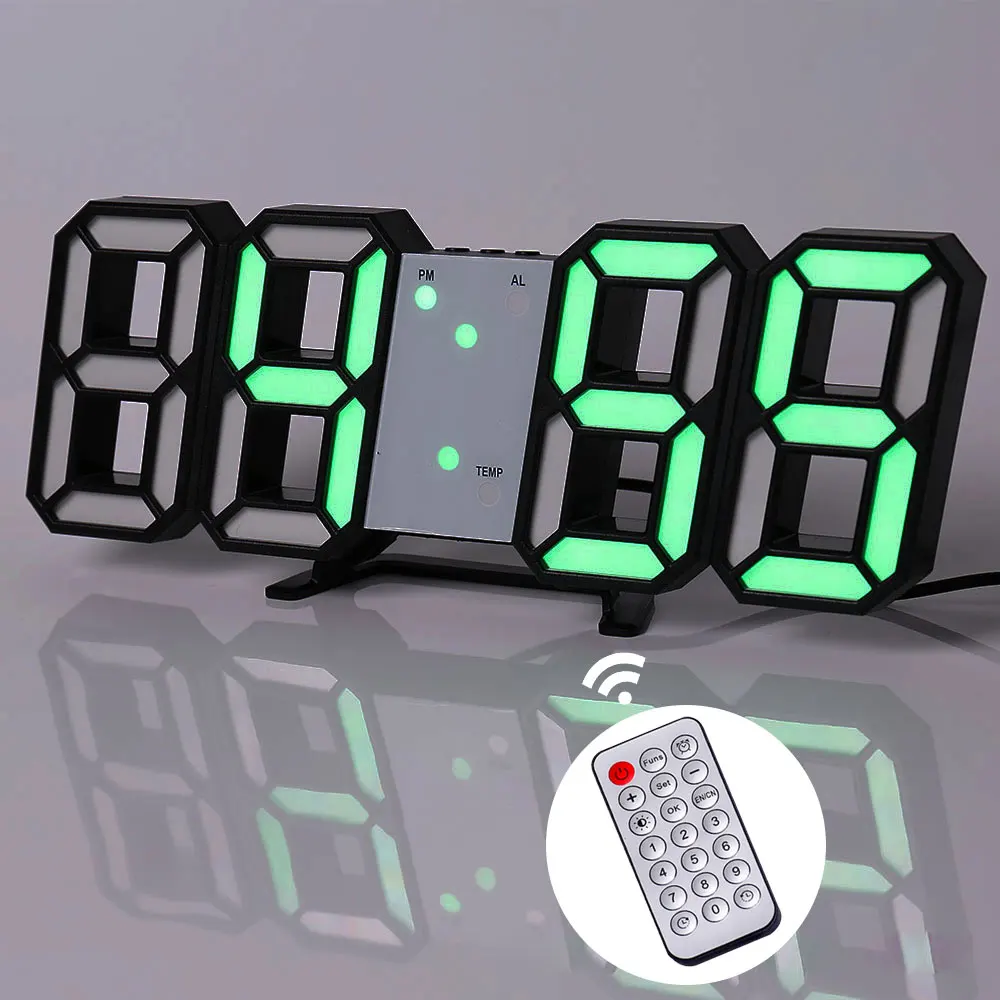 Nordic Digital Alarm Clocks Wall Clocks Hanging Watch Snooze Table Clocks Calendar Thermometer Electronic Clock Digital Clocks 