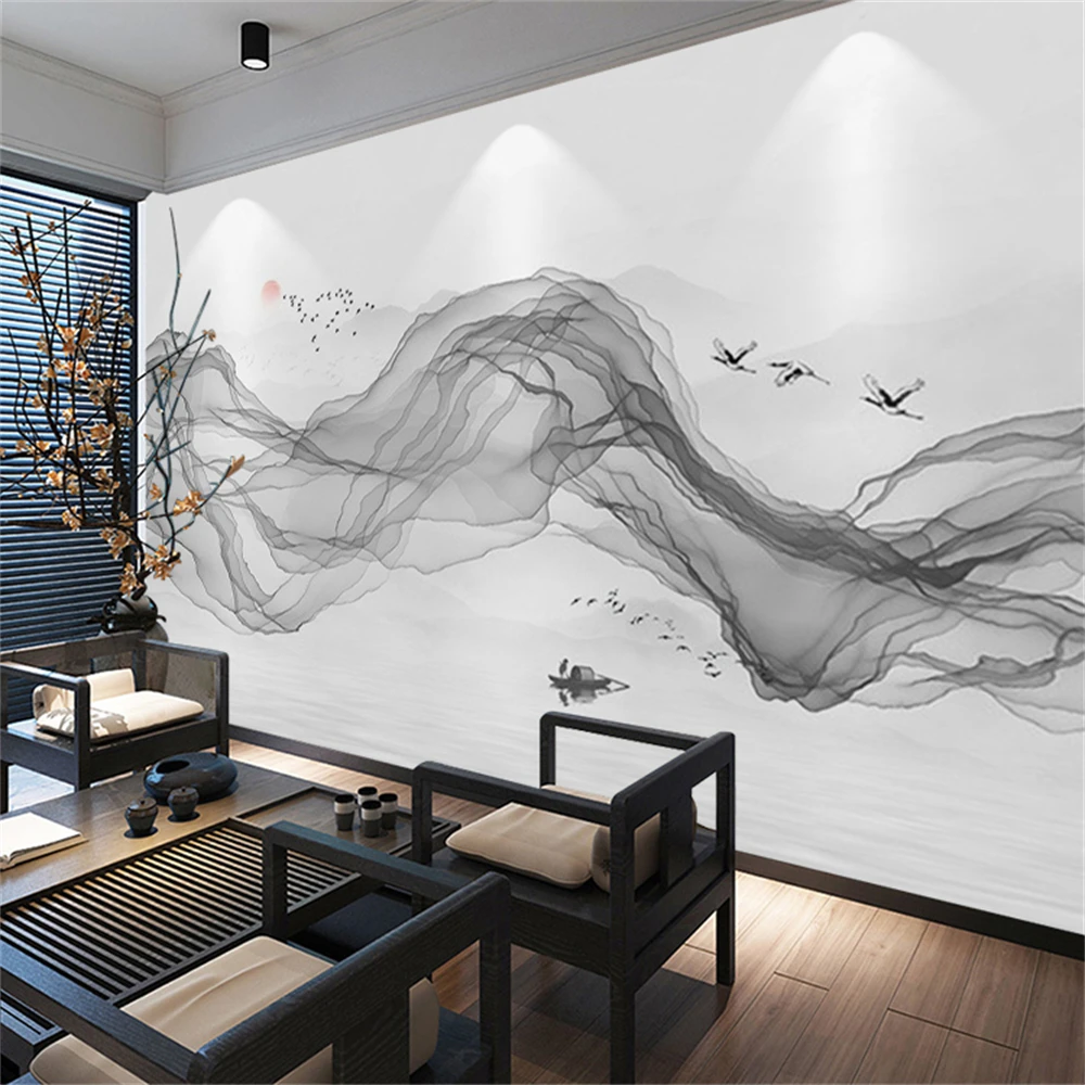 custom Mist smoke line Wall paper home decor Hotels Mural wallpapers for  living Room papel de parede painting art wall stickers - AliExpress, image size:1000x1000