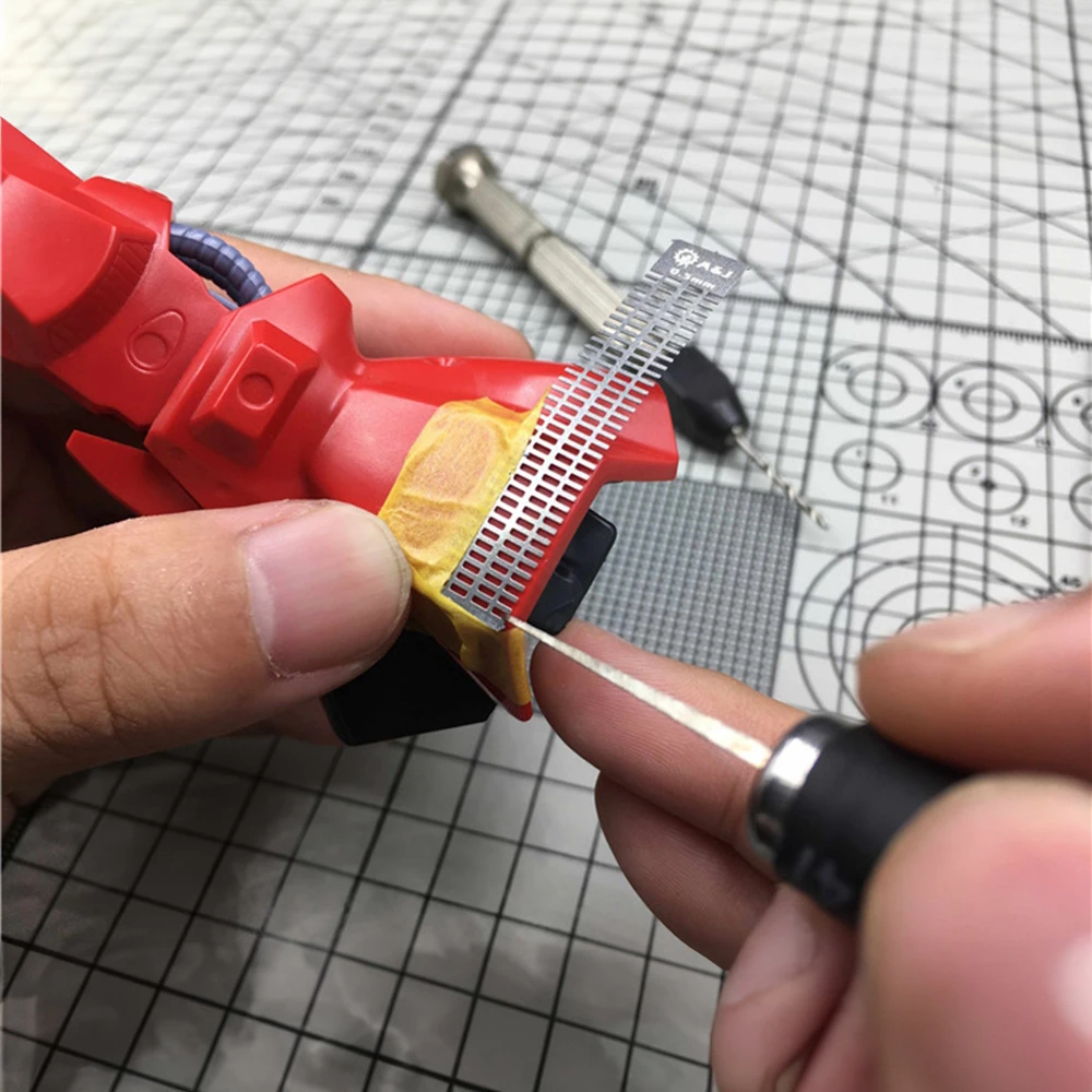 Model Tools 12 in 1 Drill Scribe Line Templates Ruler Detail Carve Hobby Model Craft DIY Tool