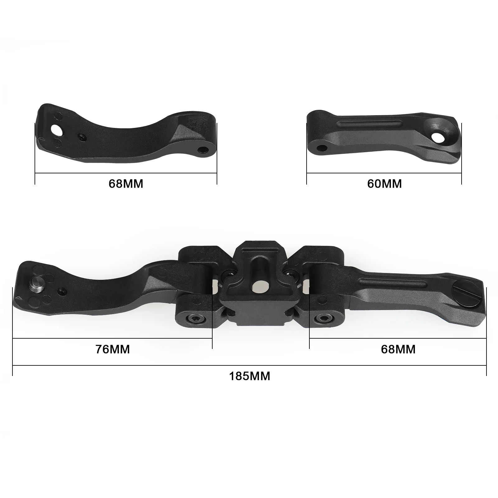 PVS14 Dual Bridge Mount-Quick Detach Night Vision Goggle Adapter for Military & Hunting Compatible with PVS14 nvg bracket
