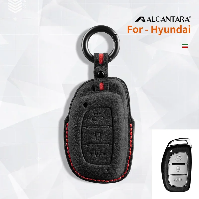 

34 Buttons Alcantara Car Key Case cover For Hyundai Elantra Tucson i40 i20 i10 iX35 iX45 Creta Santa fe H-1 Cover Keyless Remote