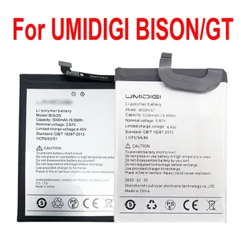 5000-5150mAh Battery for UMI Umidigi BISON/For UMI UMIDIGI BISON GT 6.67 Inch High Quality Battery