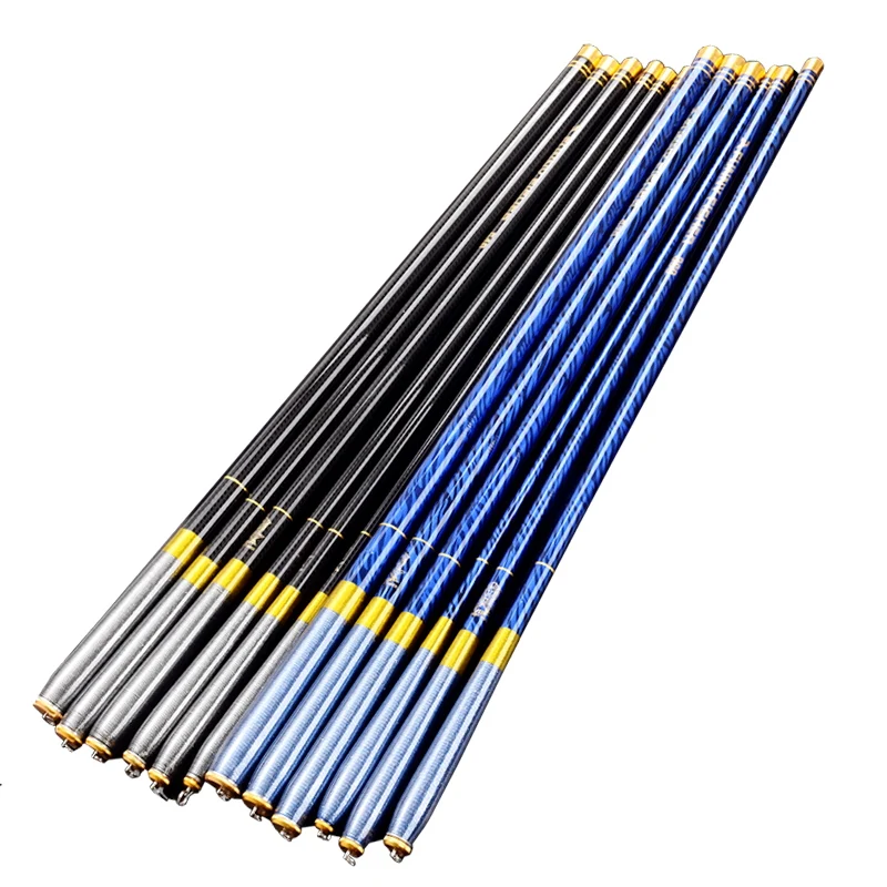 BAKAWA 초경량 탄소 섬유 텔레스코픽 잉어 낚싯대, 개울 2.7m, 3.6m, 3.9m, 4.5m, 5.4m, 6.3m, 7.2m, 8m, 9m, 10m 핸드 폴