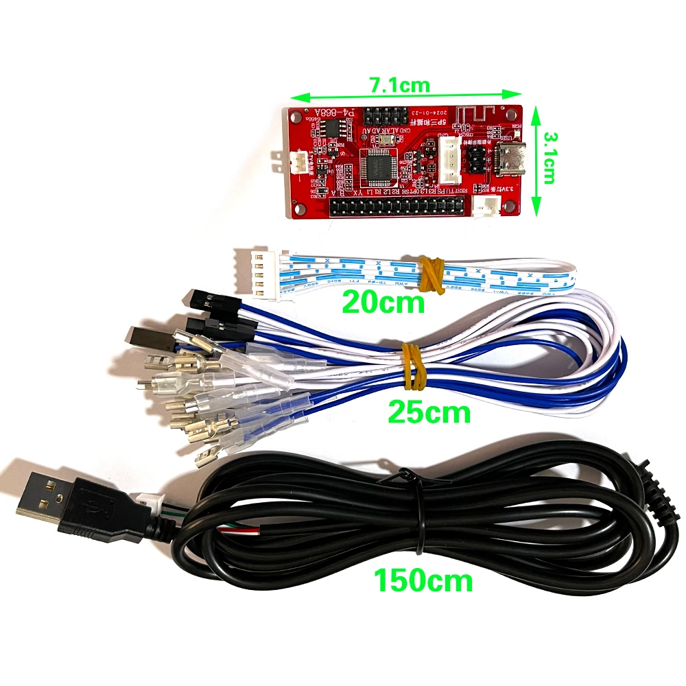 Wireless Bluetooth Joystick Encoder PCB Board - USB Arcade Zero Delay Controller