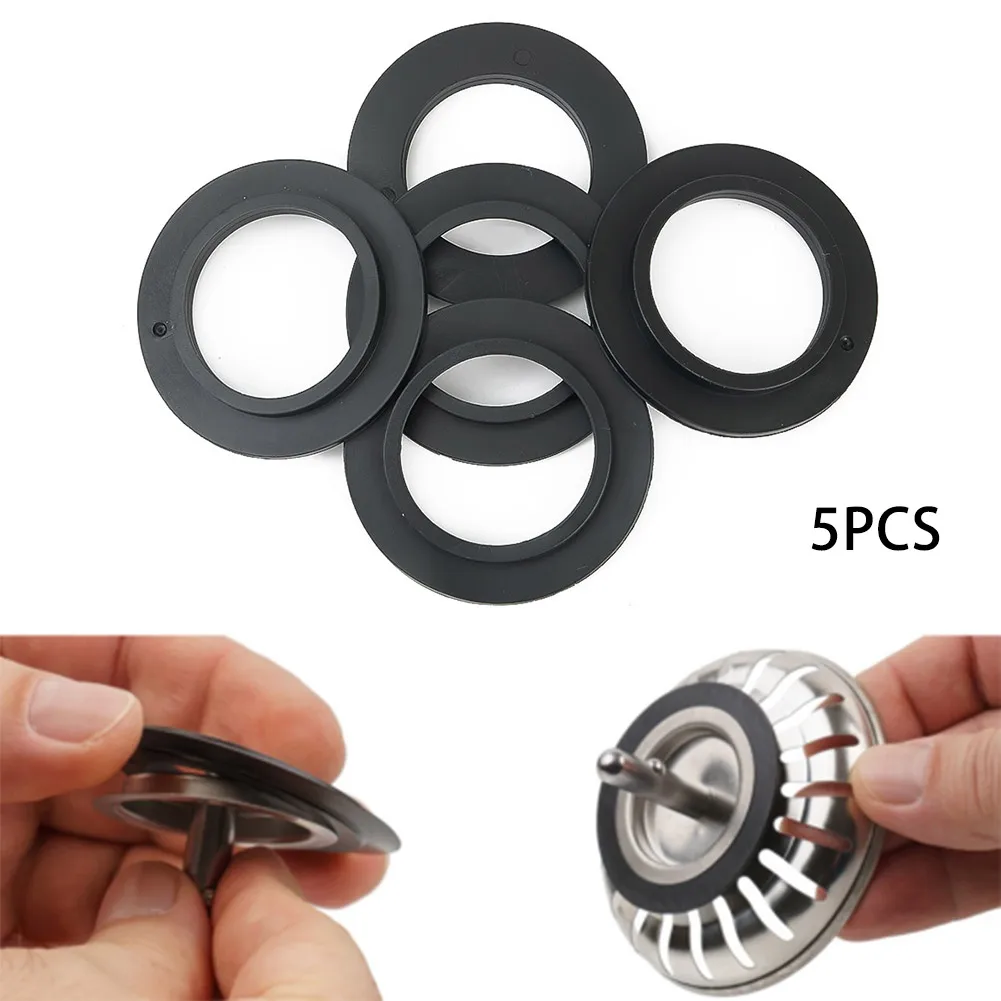 5pcs Rubber Kitchen Sink Rubber Seal For Franke Basket Strainer Waste Plug For 78/79/80/82/83mm Bathroom Sink Drain Seal Gasket