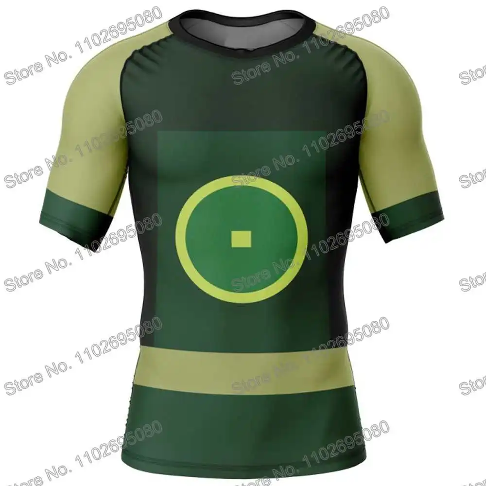 Airbenders Anime Surf Clothing BJJ MMA Men Rash Guard Short Sleeve Diving T-Shirt Swimwear Summer Beach Floatsuit Women GYM Tops