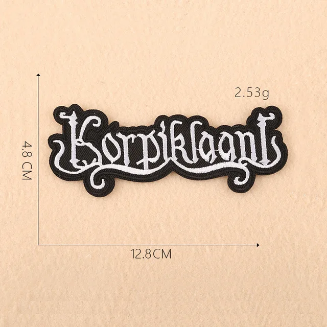 Rock N Roll Music Embroidered Iron-On Patch