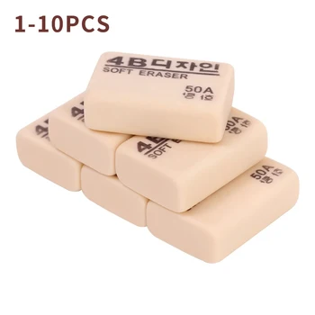 1-10PCS 4B Matite Gomma Studente Ufficio Scuola Cancelleria Scrittura Arte Disegno Gomma Scherzi Domande Correzione Gomma