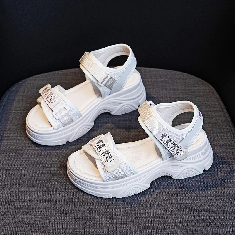 Platform Sandals Woman Summer 2023 Pumps High Heels Roman Designer Sandals  for Girls Wedges Elegant Party Casual Shoes Chunky