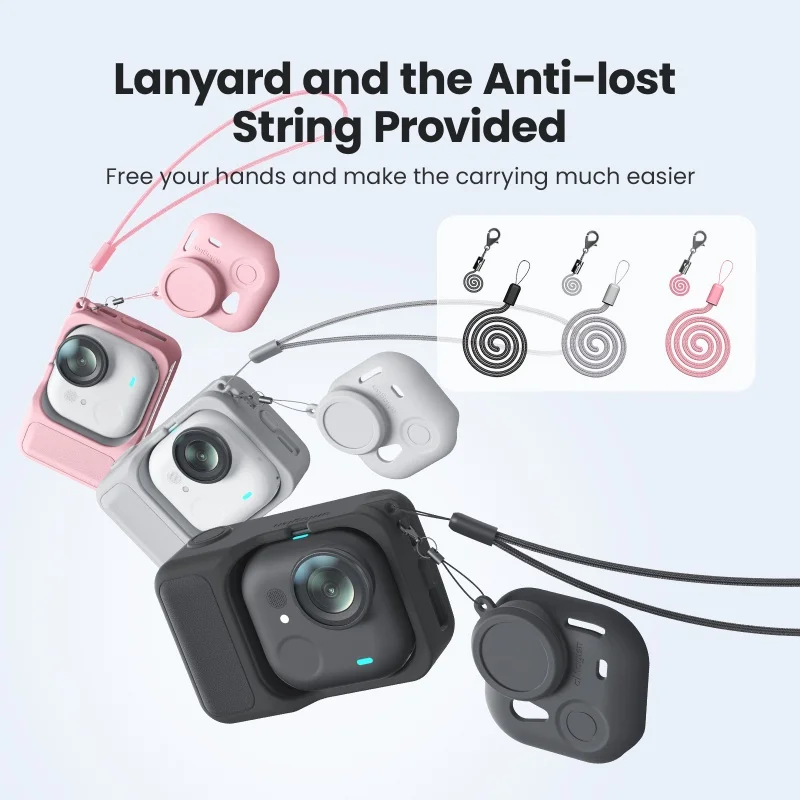 Insta 360 GO 울트라 액션 카메라 보호 커버(렌즈 보호 필름 포함) Insta360 GO 울트라 실리콘 케이스용 액세서리