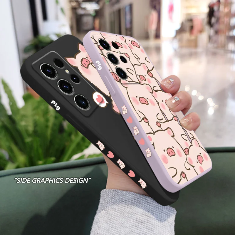 Charming Pink Pig Design Phone Case Cover