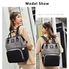 LEQUEEN Leopard Print Women Backpacks Multifunction Ladies Shoulder Backpack Large Capacity Mommy Bags Baby Changing Diaper Bags 6
