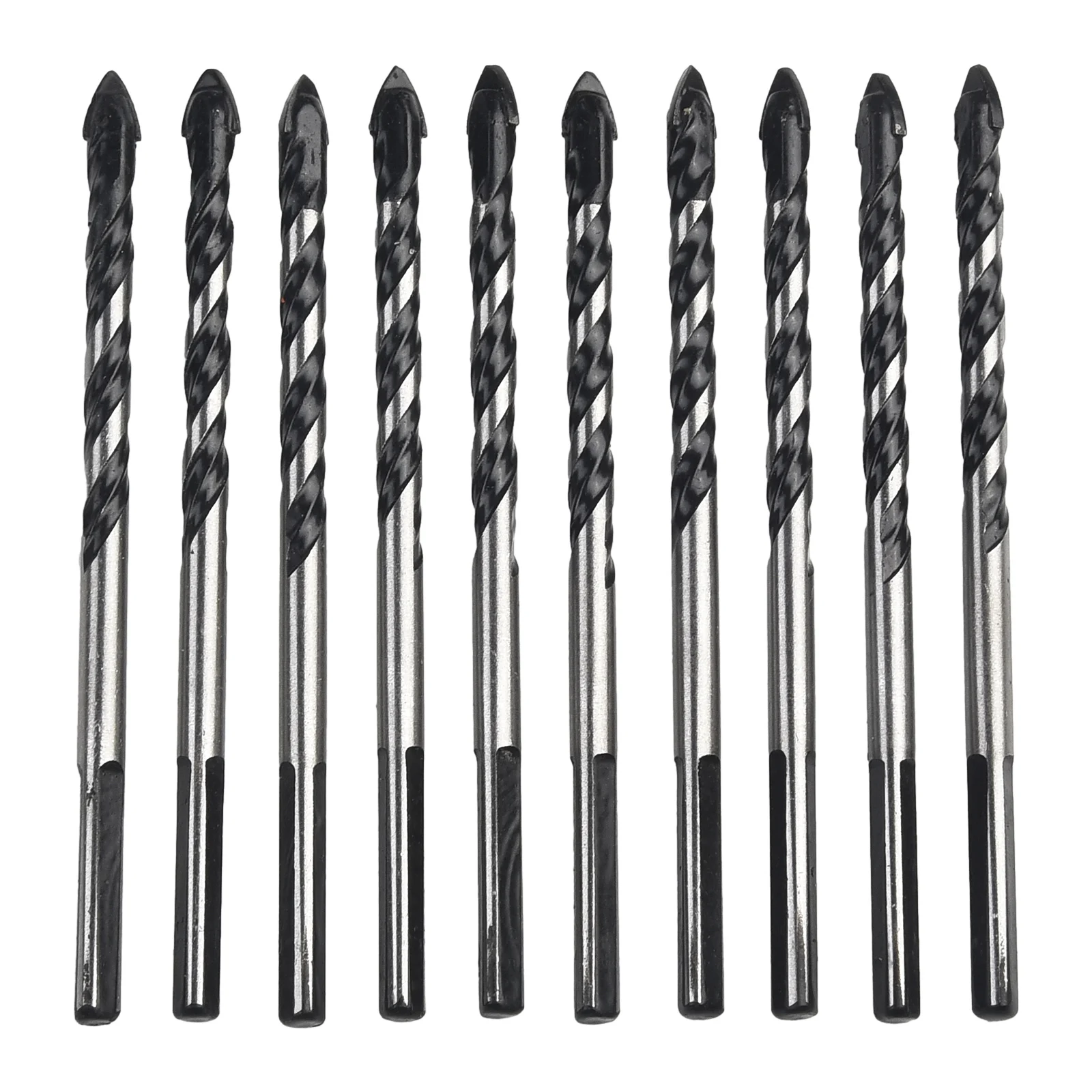 

New Practical High Quality Drill Bits For Porcelain Tile Concrete Brick Glass Drill Tungsten Carbide Steel 10PCS 6mm