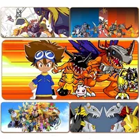 Digimon Playmats Greymons Mousepad 80x30cm XL Lockedge Office Computer Desk Mat Table Keyboard Big Mouse Pad Cushion 1