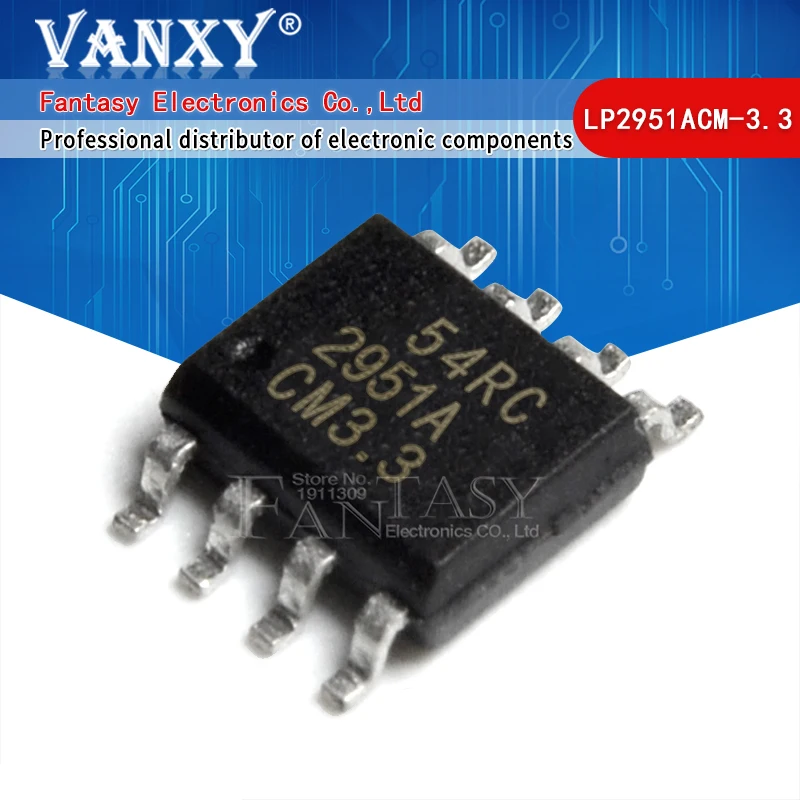 10pcs LP2951ACM-3.3 SOP8 LP2951ACM LP2951 SOP-8 2951A CM3.3 LP2951CMX LP2951CM 10pcs new lp2951 33dr silk screen ky5133 low voltage difference linear regulator ic chip package sop8