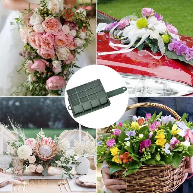 Festival Indoor Outdoor Water Storage Wedding Hanging With Handle Flower  Arrangement Long Lasting Floral Foam Cage