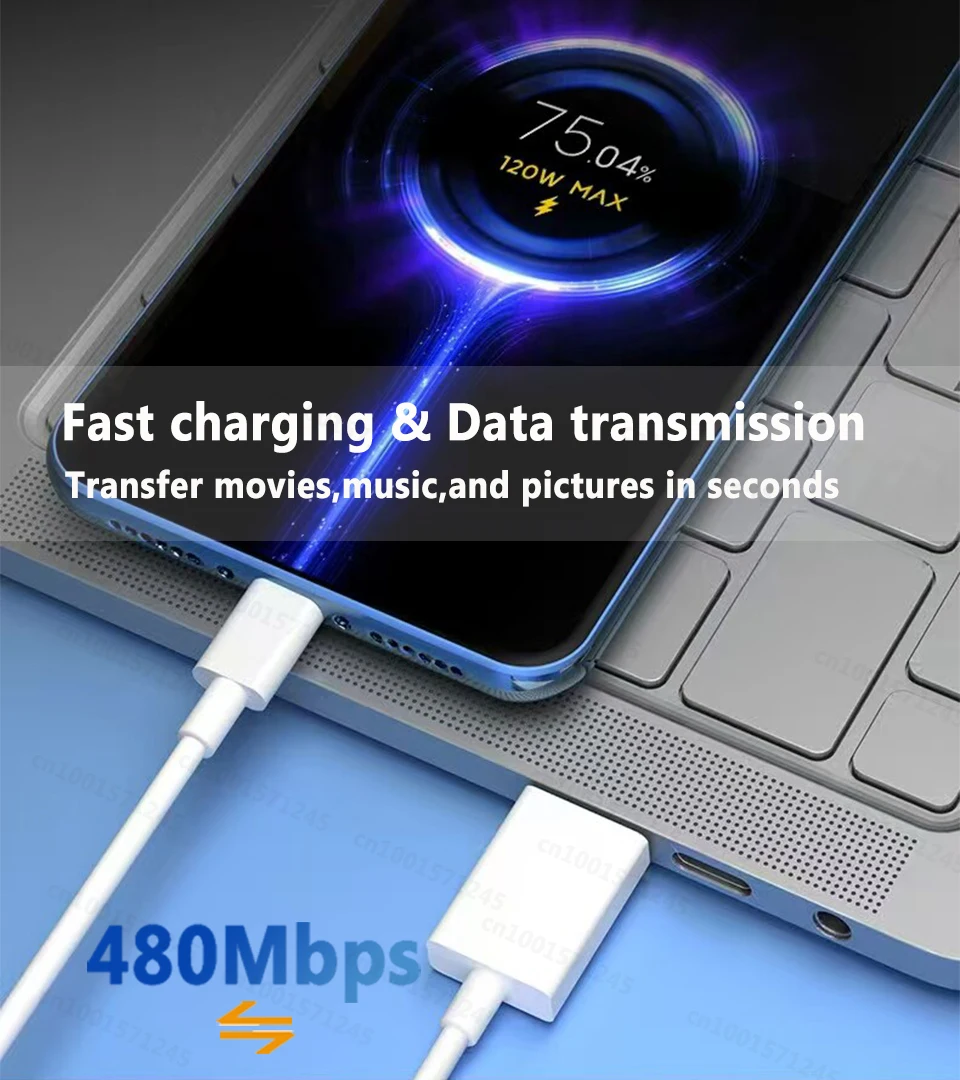 Ultra High-Speed 120W USB-C Charging Cable