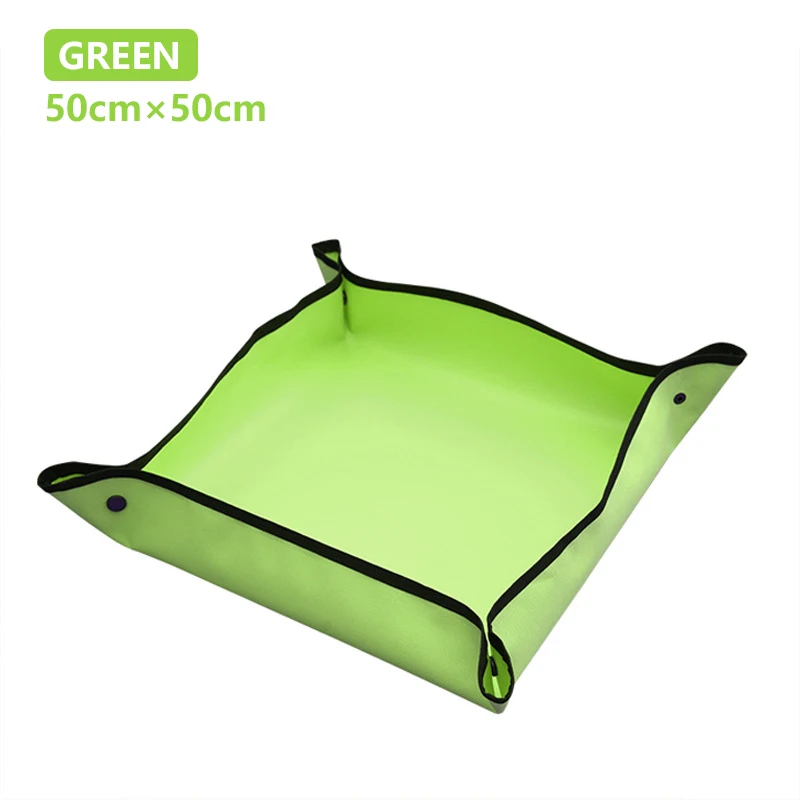 Planting Mat 50cm-100cm Gardening Potting Pad Foldable Garden Plant Flower Pot Transplanting Waterproof Mats Plant Accessories