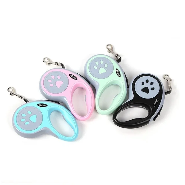 3/5M Nylon Dog Leash Automatic Retractable Durable Cat Lead Extending Puppy Walking Running Traction Roulette For Small Dogs 4