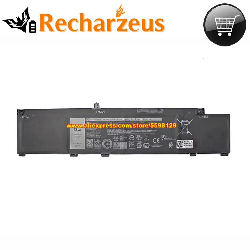 Original W5w19 Mv07r 72wgv 68wh 15.2v 4255mah da Bateria do Portátil para Dell g3 15 3500 3590 Mwhcf Wdp8d g5 g7 15 5500 5590 7590 7790 - Imagem 2