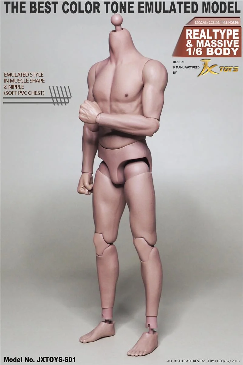 Muscular Forte, Action Figure Masculino, 12 