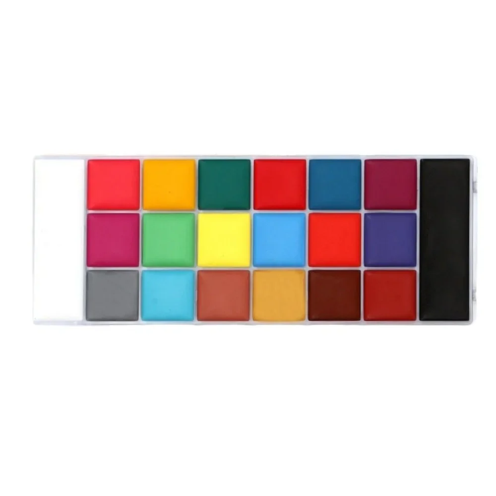 Palette Professionale di 20 Colori per Trucco Effetti Speciali e Cosplay di Halloween, Vernice per Viso e Corpo a Lunga Durata - immagine 4
