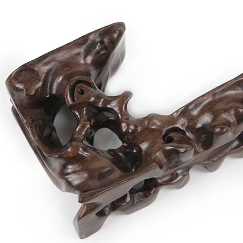 Bonsai Redwood Art Ware Carved Collection Base Teapot Cup Support Decoration Vase Stand Fish Tank Pedestal Home Decoration