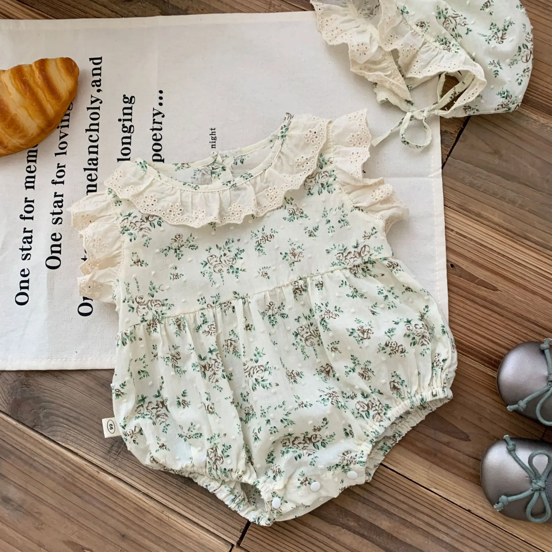 Baby Girl Flower Bodysuit 6