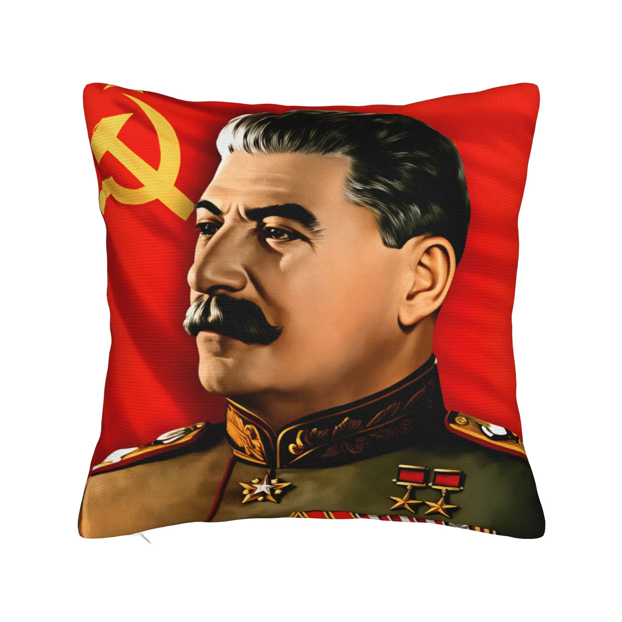 Elegant Soviet-Inspired Pillow Cover - Modern Home Decor Cushion Cover and Gift Idea