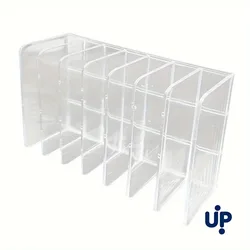 Transparent 7 - Compartment Makeup Organizer (1pc)