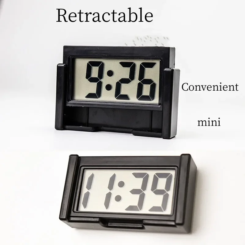 Mini Portable Desk Clock Date 12H Time Display AG10 Battery Powered Electronic Table LCD Clock For Travel Car Bedroom Home Decor lcd digital clock digital desk clock digital clock mini desk clock digital table clock