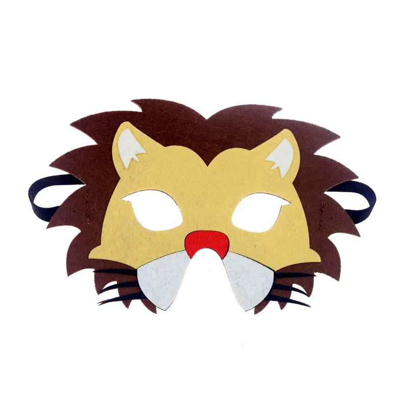 Animal Face Cosplay Masks for Kids - Wolf, Panda, Giraffe & Tiger Masquerade Costume