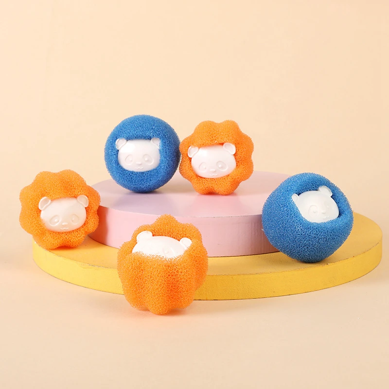 Washing Laundry Ball Kit Hair Remover Pet Clothes Cleaning Tool Removal Catcher Fiber Collector Reusable Ball Lint Catcher Home