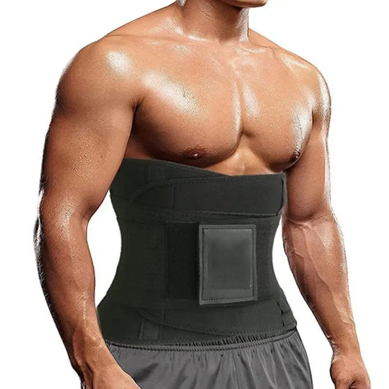 Waist Cincher Trimmer Men Waist Trainer Belt Back Support Wrap Fitness Gym Body Shaper Belt Slimming Belly Corset Workout Girdle waist support cushion waist pad automotive waist cushion seat back car lumbar support summer