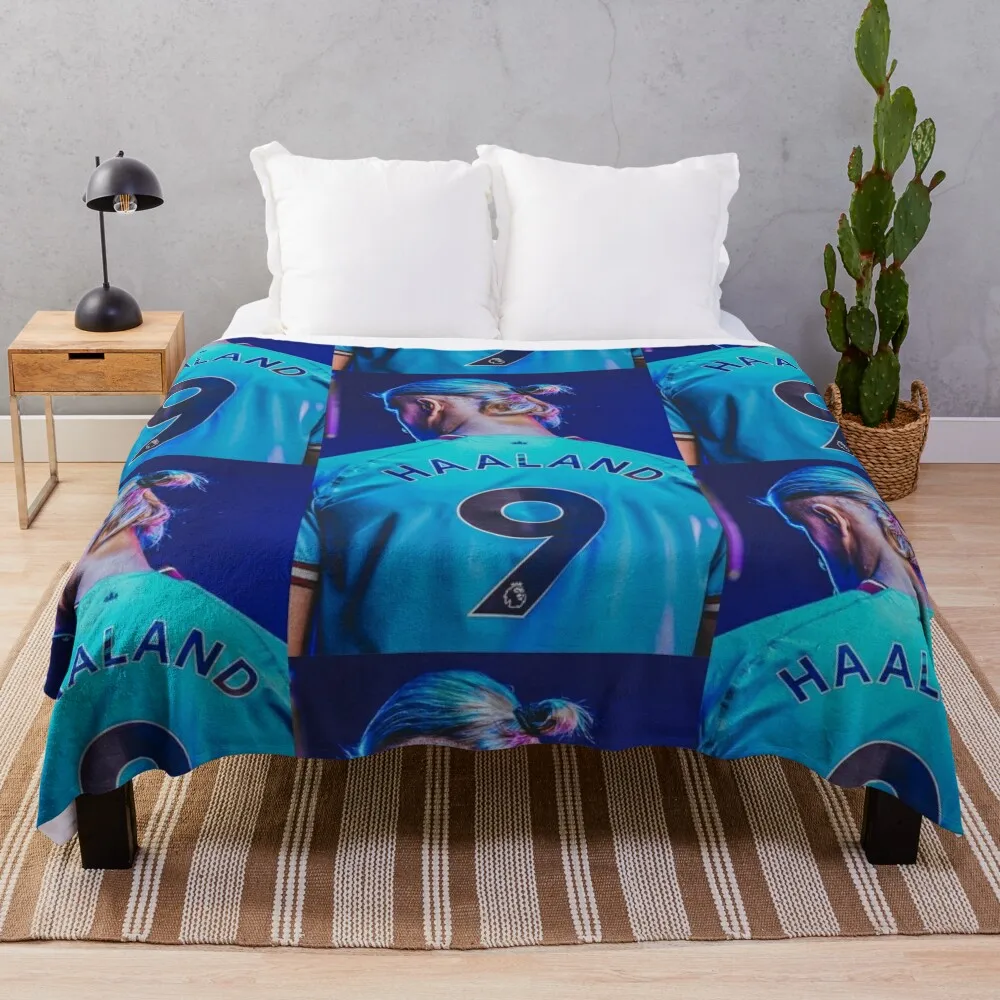 

Erling Haaland Throw Blanket Plaid throw blanket for sofa cosplay anime