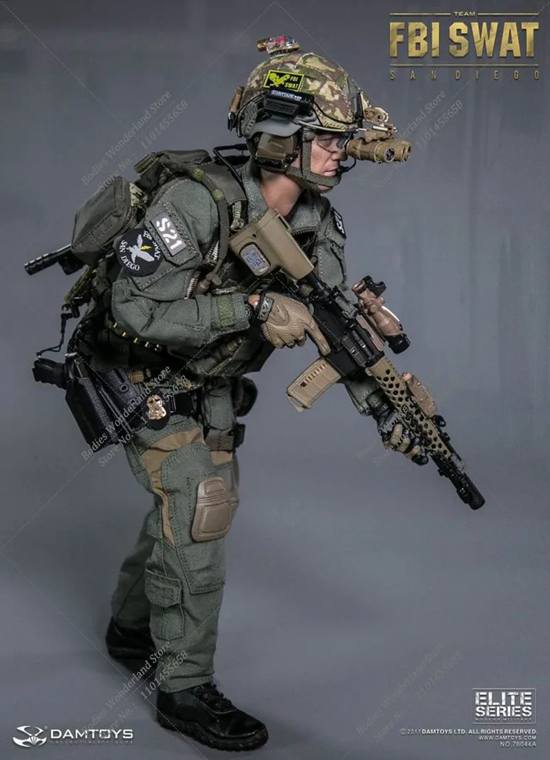 DAMTOYS DAM 78044 1/6 スケールグッズ男性兵士 FBI SWAT 12