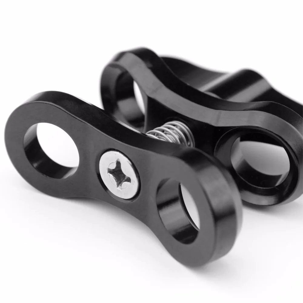 Tauchen Lichter ABS Ball Basis Adapter mit CNC Schmetterling Clamp Clip für Gopro 5 4 yi Sjcam GitUp Action /DSLR Kameras 360 Rotation – Detail 5