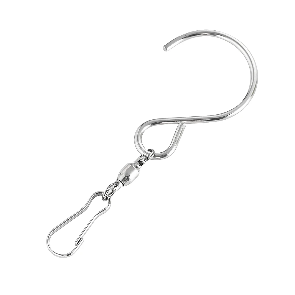 360 Degree Swivel Hooks Clip 6PCS for Hanging Wind Spinners Wind Chimes Flower Pots Plants Bird Feeders Crystal Twisters S Hook wind chime wind spinner