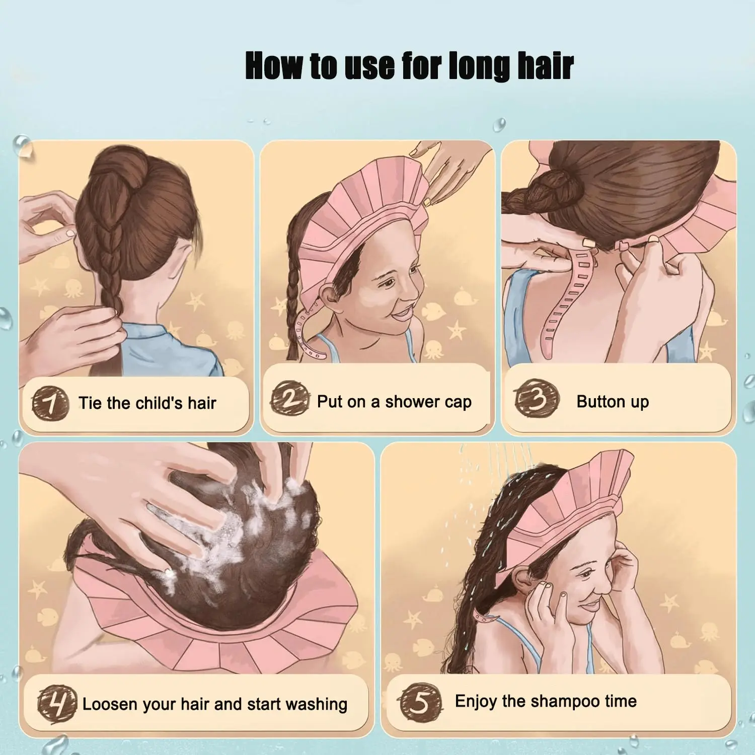 Baby Adjustable Shower Cap 2