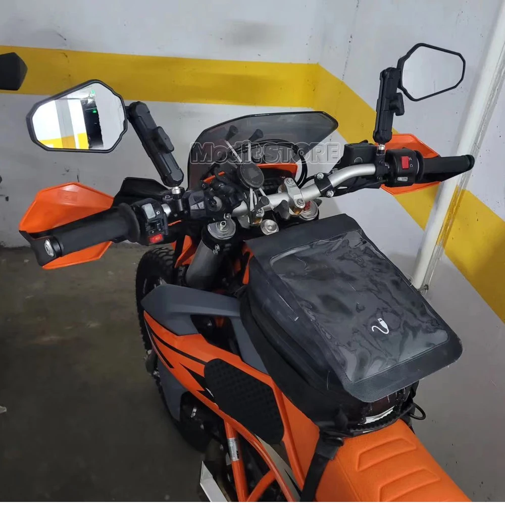 접이식 오토바이 백미러, 오프로드 어드벤처 와이드 뷰 사이드 미러, BMW r1200gs R1250gs 790 듀크 125 MT09 CB650R 용