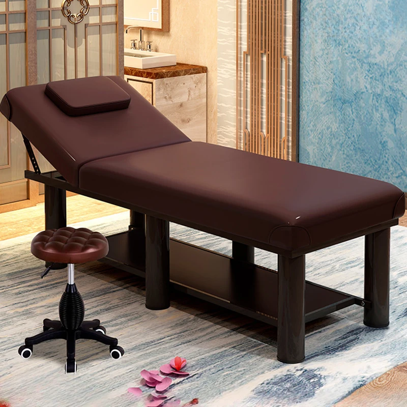 

Speciality Beauty Lash Massage Bed Tattoo Spa Face Massage Table Metal Adjust Comfort Lettino Estetista Salon Furniture KMMT