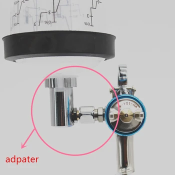 Air Spray Gun Adapter with Mixing Cup Connector, Pot Joints for Spray Gun, Disposable Measuring, W-101 Adapter, G1/4 Adapter 1