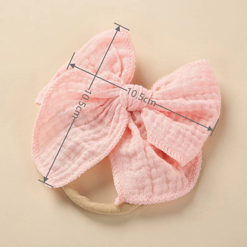 Cotton Newborn Hair Bows Lovely Baby Headbands Elastic Nylon Hair Accessories for Children Girl Princess Hairband Kids Headwear