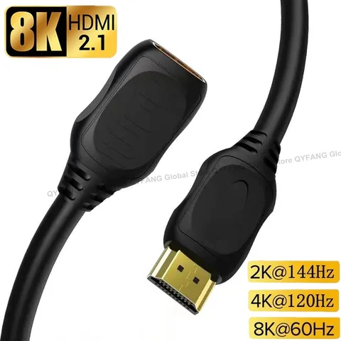 Extender Cable 8K HDMI-Compatible 2.1 Cable Male to Female Cable for HDTV  PS4 Switch HDMI-Compatible Extension
