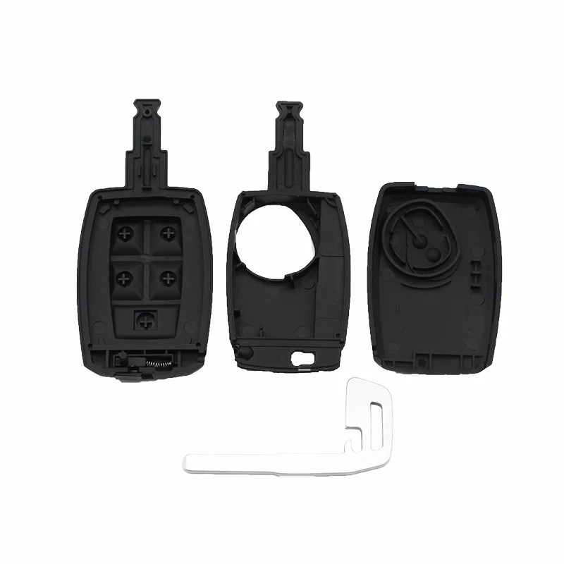 Key Shell Fit for VOLVO V40 V70 C70 S40 S60 S70 5 Button Keyless Remote Car Keys Fob Uncut Blade Replacement Cocolockey