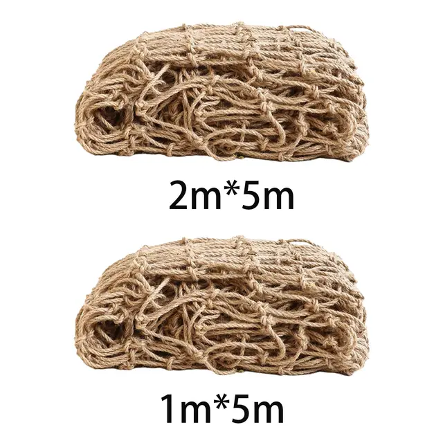 Plant Support Netting Retro Jute Twine Trellis for Vegetables Balcony Garden