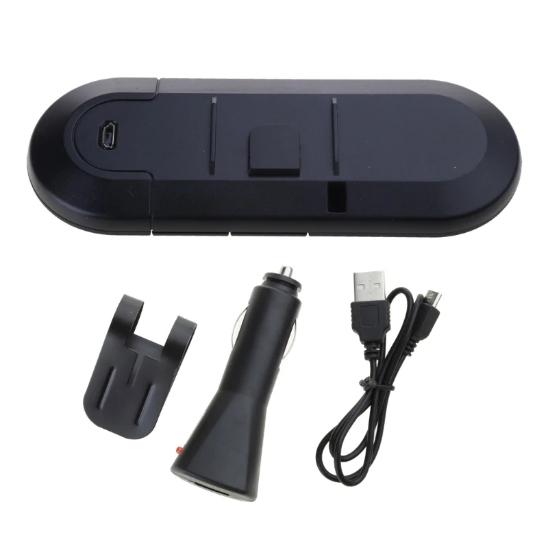 

Bluetooth-compatible Speaker Handsfree Car Sun Visor Clip Wireless GTWS