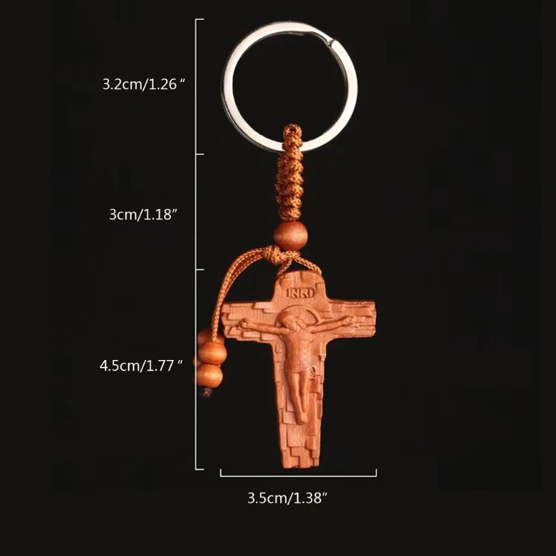 Portachiavi Cristiano Con Versetti Della Bibbia - Doppio Lato In Acciaio Inox Con Croce E Simbolo Giuramento - Regalo Religioso Per Uomini E Donne - 5